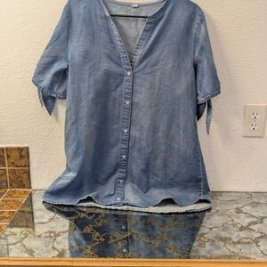 Women's Denim Button-Up Dress